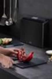 Joseph Joseph 4 Piece Black Folio Steel Carbon Black Chopping Board Set - Image 1 of 1