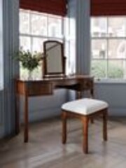 Laura Ashley Dark Broughton 2 Drawer Dressing Table Set - Image 1 of 1