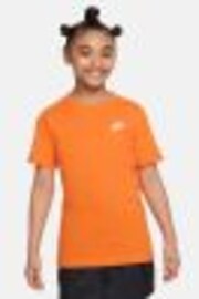Oranžna - Bombažna majica s kratkimi rokavi Nike 100% Futura - Slika 1 iz 1
