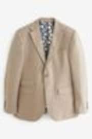 Stone Linen Blend Tailored Fit Suit Jacket - Image 1 of 1