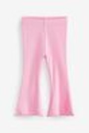Bright Pink Rib Flare Leggings (3mths-7yrs) - Image 1 of 1