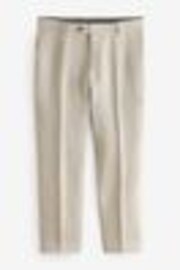 Neutral Slim Fit Signature Leomaster 100% Linen Suit: Trousers - Image 1 of 1