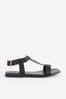 woven leather heeled media sandals