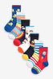 Transport mit Regenbogen streifen - Socken mit hohem Baumwollanteil, 7er-Pack - Bild 1 von 1