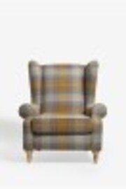 Tweedy Check Murray Ochre Yellow Grande Sherlock Highback Armchair - Image 1 of 1