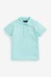 Mint Green Short Sleeve Polo Shirt (3-16yrs) - Image 1 of 1