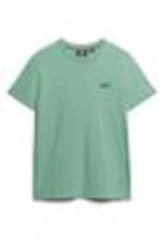 Superdry Bright Green Grit Essential Logo Embroidery T-Shirt - Image 1 of 1