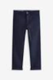 Navy Blue Regular Fit Stretch Chino Trousers (3-17yrs) - Image 1 of 1