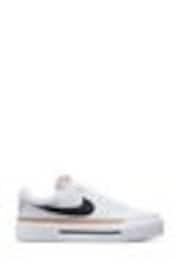 Белый/черный - Кроссовки на платформе Nike Court Legacy - Image 1 of 1