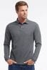 Black Long Sleeve Knitted Plain Polo Shirt 3-16yrs