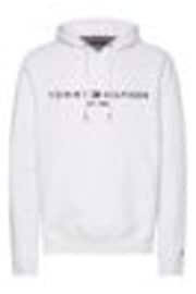 Tommy Hilfiger White Tommy Hilfiger Green Logo Hoodie - Image 1 of 1