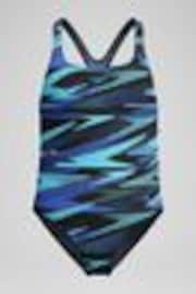 Speedo Blue Hyper Boom Allover Medalist Swimsuit - Image 1 of 1