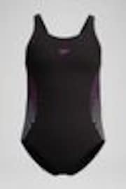 Speedo Black Placmement Muscleback Swimsuit - Image 1 of 1