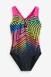Speedo Black Digital Placement Splashback Swimsuit - Image 1 of 1