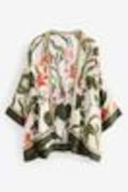 Botanical Floral Short Kimono Cover-Up - Image 1 of 1