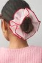 Pink/Red Oversized Hair Scrunchie - Image 1 of 1