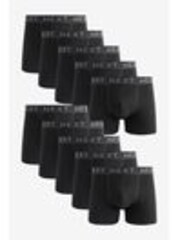 Black Rich Trunk Boxers 10 Pack - Image 1 of 1