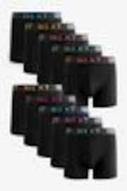 Black Ombre Colour Waistbands Rich Trunk Boxers 10 Pack - Image 1 of 1