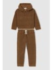 Reiss Brown Orla 13-14 yrs Borg Hoodie And Joggers Set - Image 1 of 1