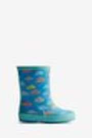 Hunter Kids Blue First Rain Cloud Print Wellies - Image 1 of 1