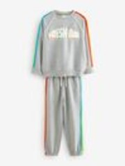 Little Bird by Jools Oliver Grey Sweatshirt and Joggers Set - Image 1 of 1
