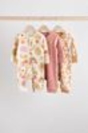 Neutral Two Way Zip Baby Footless 100% Cotton Sleepsuits 3 Pack (0mths-3yrs) - Image 1 of 1