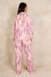 وردي - حزمة بيجامة Wisteria طويلة كلاسيكية قطن من Their Nibs - صورة 1 من 1