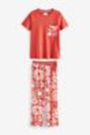 Rust Brown Abstract 100% Cotton Short Sleeve Pyjamas - Image 1 of 1
