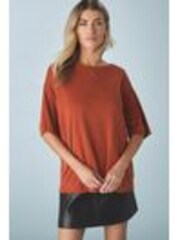 Orange Relaxed Fit Premium Modal Boxy T-Shirt - Image 1 of 1