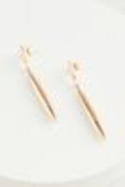 Gold Tone Sleek Drop Earrings - Image 1 of 1