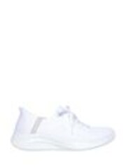 Blanco - Skechers Wide Fit Slipins Ultra Flex 3.0 Brilliant Path Trainers - Imagen 1 de 1