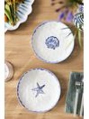 Set of 2 White Shell Side Plates - Image 1 of 1