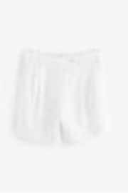 White Linen Rich Boy Shorts - Image 1 of 1