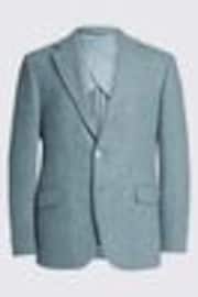 MOSS Blue Tailored Fit Donegal Jacket - Image 1 of 1