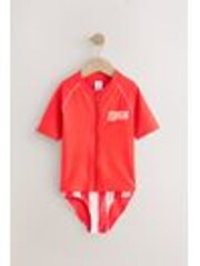 Red Rash Vest and Bikini Set 3 Piece (3-16yrs) - Image 1 of 1