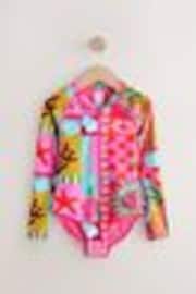 Pink Multi Long Sleeved Swimsuit (3-16yrs) - Image 1 of 1