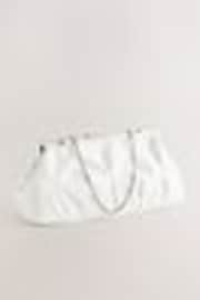 Weiß - Plissierte Clutch - Bild 1 von 1