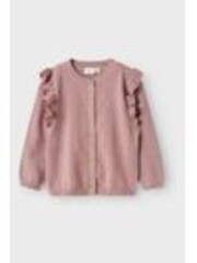 Name It dolg rokav; z dolgimi rokavi Frill Metalised Fibre Glitter pletena jopa - Slika 1 iz 1