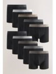 Black Neutral Waistband 10 pack A-Front Boxers - Image 1 of 1