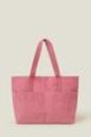 Accessorize Pink Large Cord Shopper Bag - Image 1 of 1