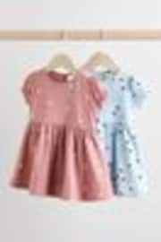 Blau/Violett - Jersey-Babykleider im 2er-Pack (0Monate–3Jahre) - Bild 1 von 1