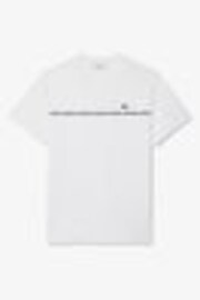 Weiß - Lacoste Regular Fit Trim Jersey T-Shirt - Bild 1 von 1