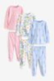Pink/Blue Stampy Snuggle Pyjamas 3 Pack (9mths-12yrs) - Image 1 of 1