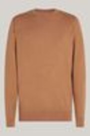 Tommy Hilfiger Brown Cotton Blend Jumper With Cashmere - Image 1 of 1