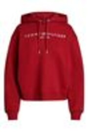 Tommy Hilfiger Red Regular Fit Modern Hoodie - Image 1 of 1