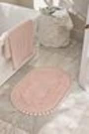 Shabby Chic by Rachel Ashwell® Oval Crochet 100% Cotton Bath Mat - Image 1 of 1