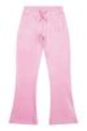 Juicy Couture Pink Girls Diamanté Bootcut Joggers - Image 1 of 1