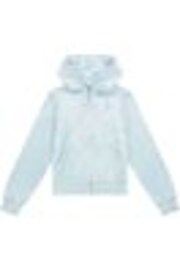 Aqua Blue - Sudadera con capucha, cremallera y strass de Juicy Couture - Imagen 1 de 1