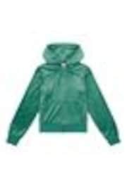 Verde - Sudadera con capucha, cremallera y strass de Juicy Couture - Imagen 1 de 1