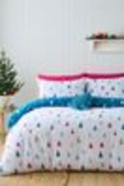 Catherine Lansfield Multicolour Christmas Tree Brights Reversible Duvet Cover Set - Image 1 of 1